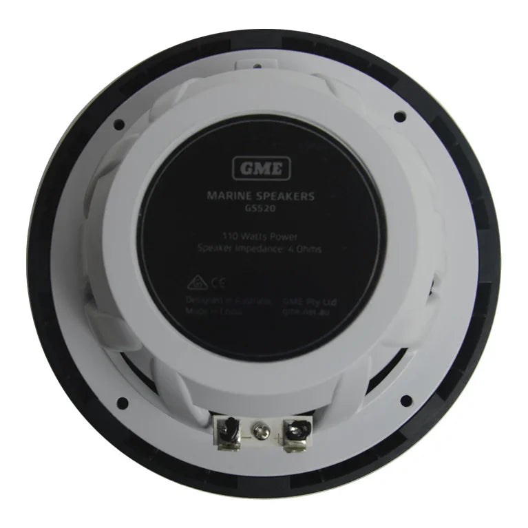 Collection of GME GS520B marine speaker black in a gallery layout