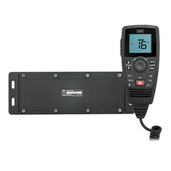 Collection of GME GX750B VHF marine radio black in a gallery layout