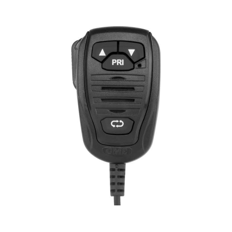 Collection of A black marine radio microphone override control with directional buttons in a gallery layout
