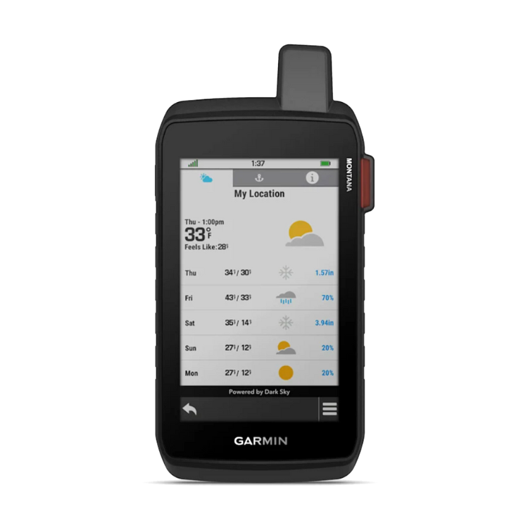 Collection of Garmin montana 710i weather in a gallery layout