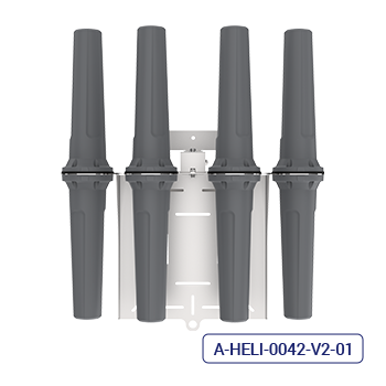 Collection of Poynting HELI-42 tunnel antenna, underside mounting view in a gallery layout