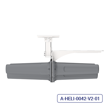 Collection of Poynting HELI-42 tunnel antenna, side profile in a gallery layout