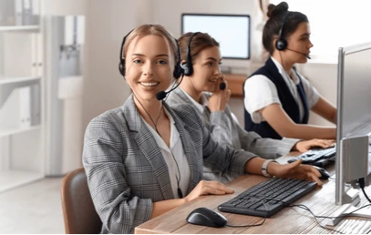 Collection of Help desk service centre banner in a gallery layout