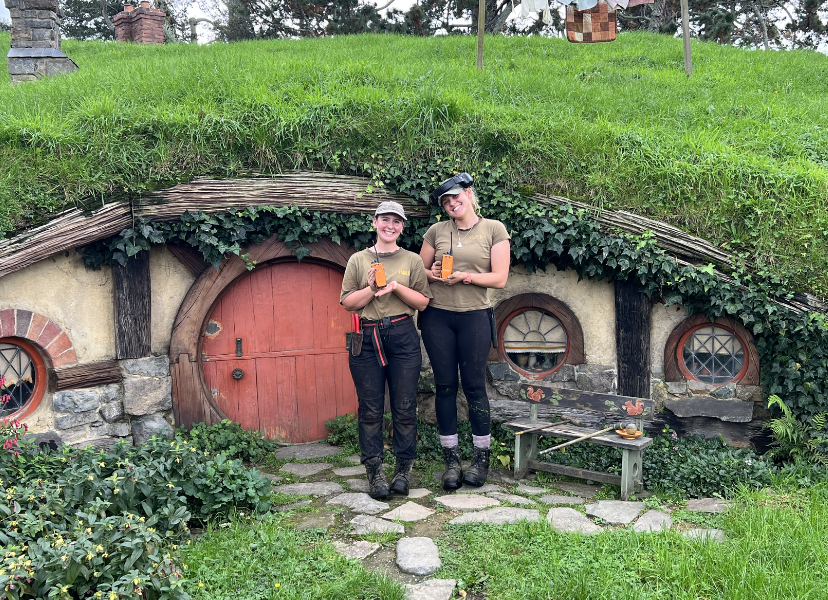 Collection of Hobbiton movie set radio communications NZ in a gallery layout