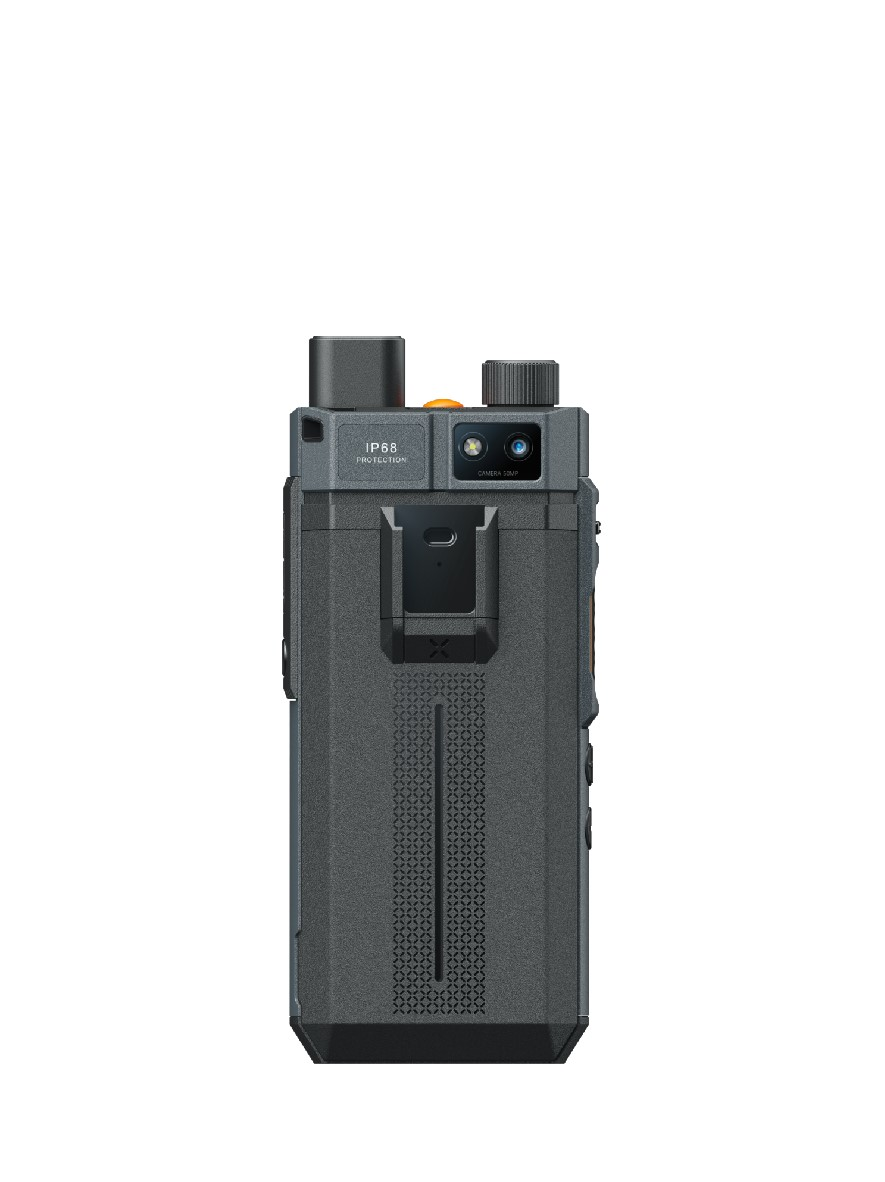 Collection of Hytera P60 smart PoC radio, back view in a gallery layout