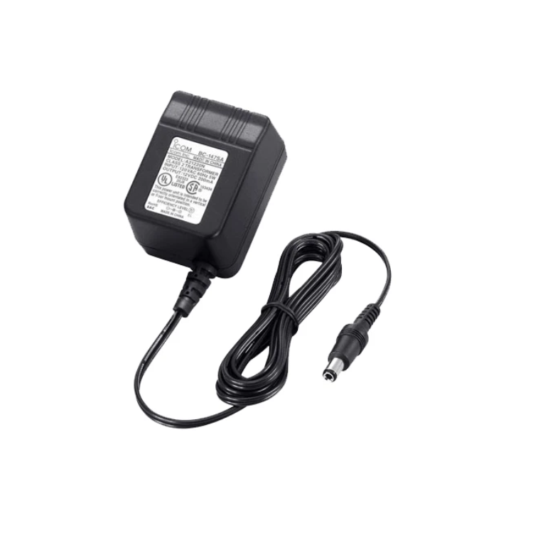 Collection of A black DC power adapter with a coiled black cable and a barrel plug in a gallery layout
