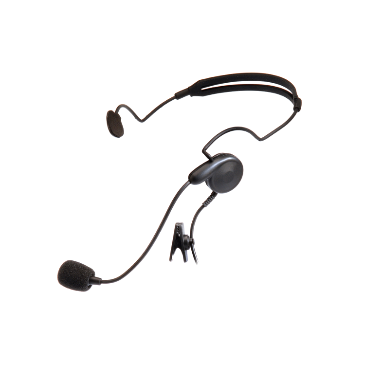 Collection of logic wireless breeze behind the head headset with boom microphone single speaker in a gallery layout