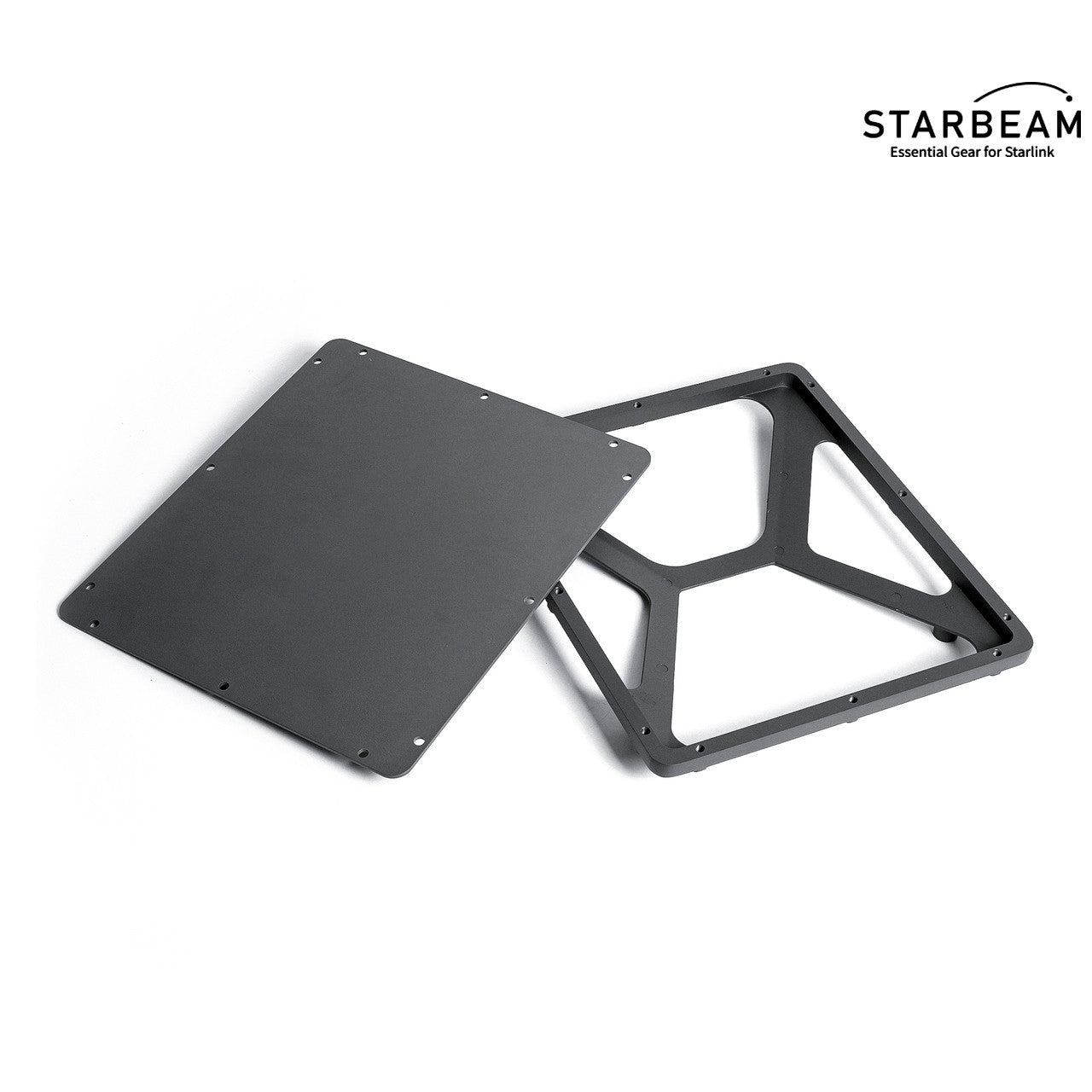 Collection of STARBEAM Starlink Mini Vehicle Mount with Magnetic Feet and Cover, mounted on vehicle roof in a gallery layout