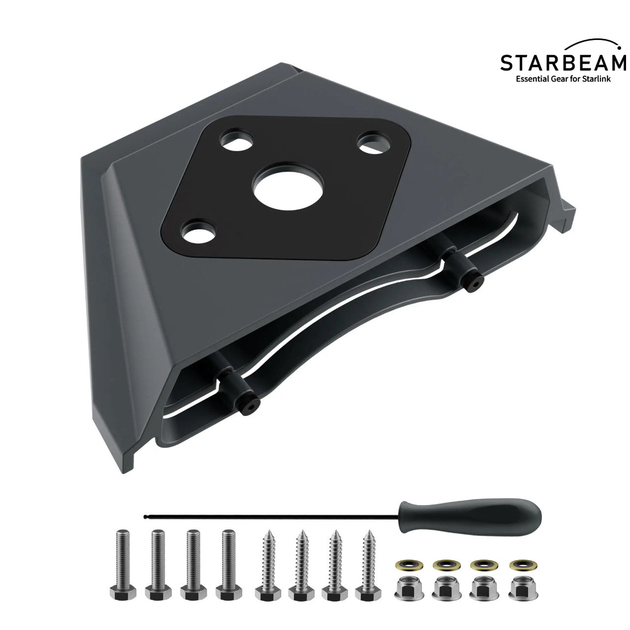 Collection of STARBEAM Starlink Mini Mobility Anti-Theft Kickstand Mount, aluminium alloy kit in a gallery layout