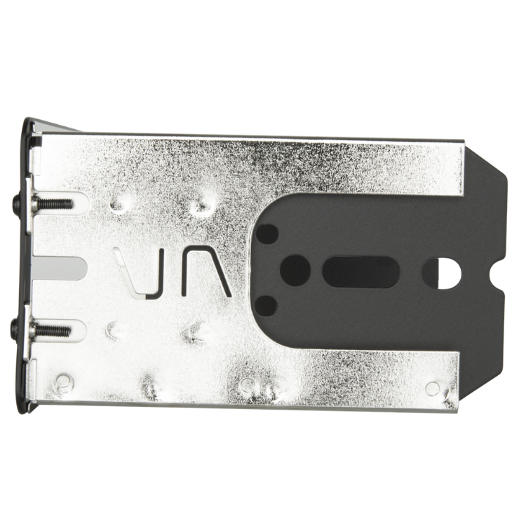 Collection of GME MK004 DIN mounting cradle, side panel view in a gallery layout