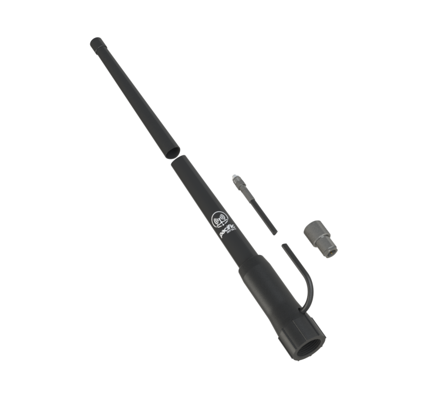 Collection of Pacific Aerials P6603 VHF 1.8m SeaMaster antenna in black in a gallery layout