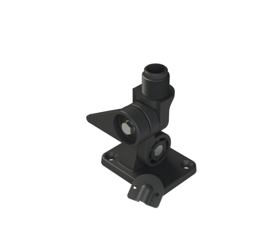 Collection of Pacific Aerials P6606 SeaMaster fold-down antenna mount in black in a gallery layout
