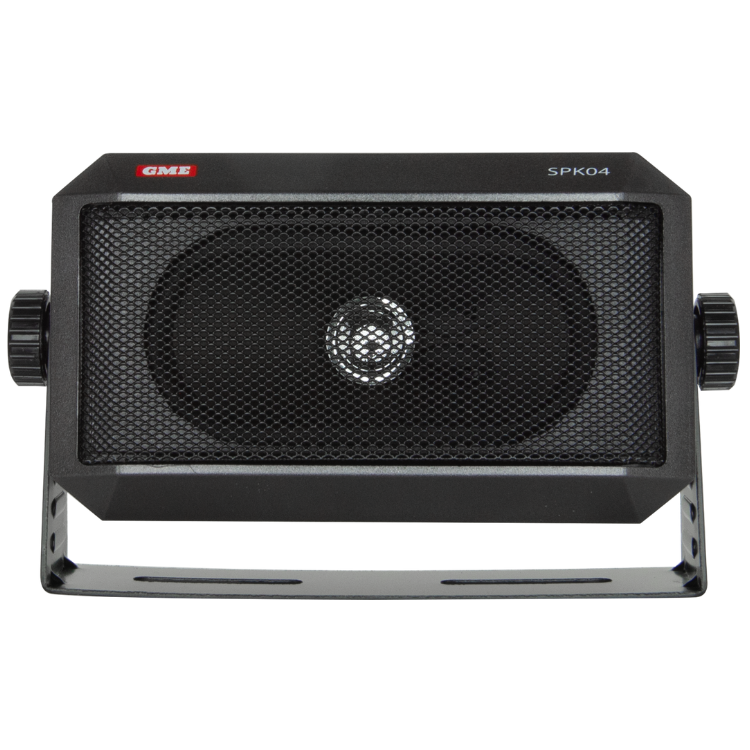 Collection of GME SPK04 extension speaker, black, front view in a gallery layout