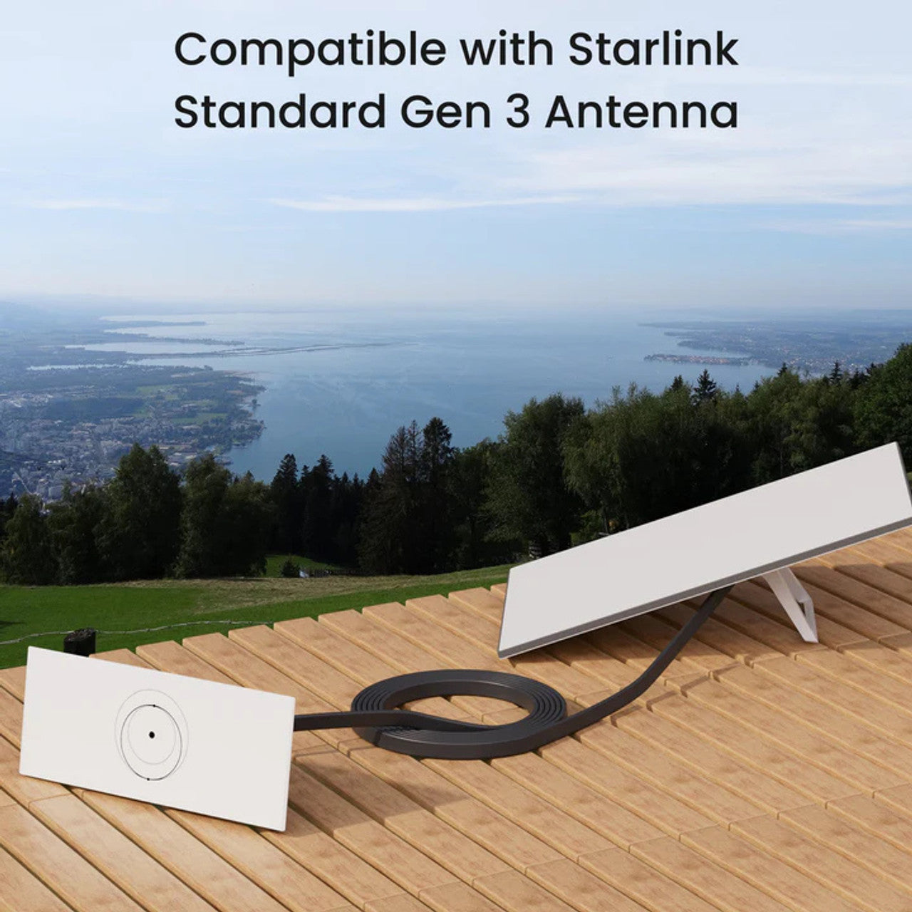 Collection of STARBEAM Starlink Gen3 Ethernet Cable Flat 10m, full length in a gallery layout