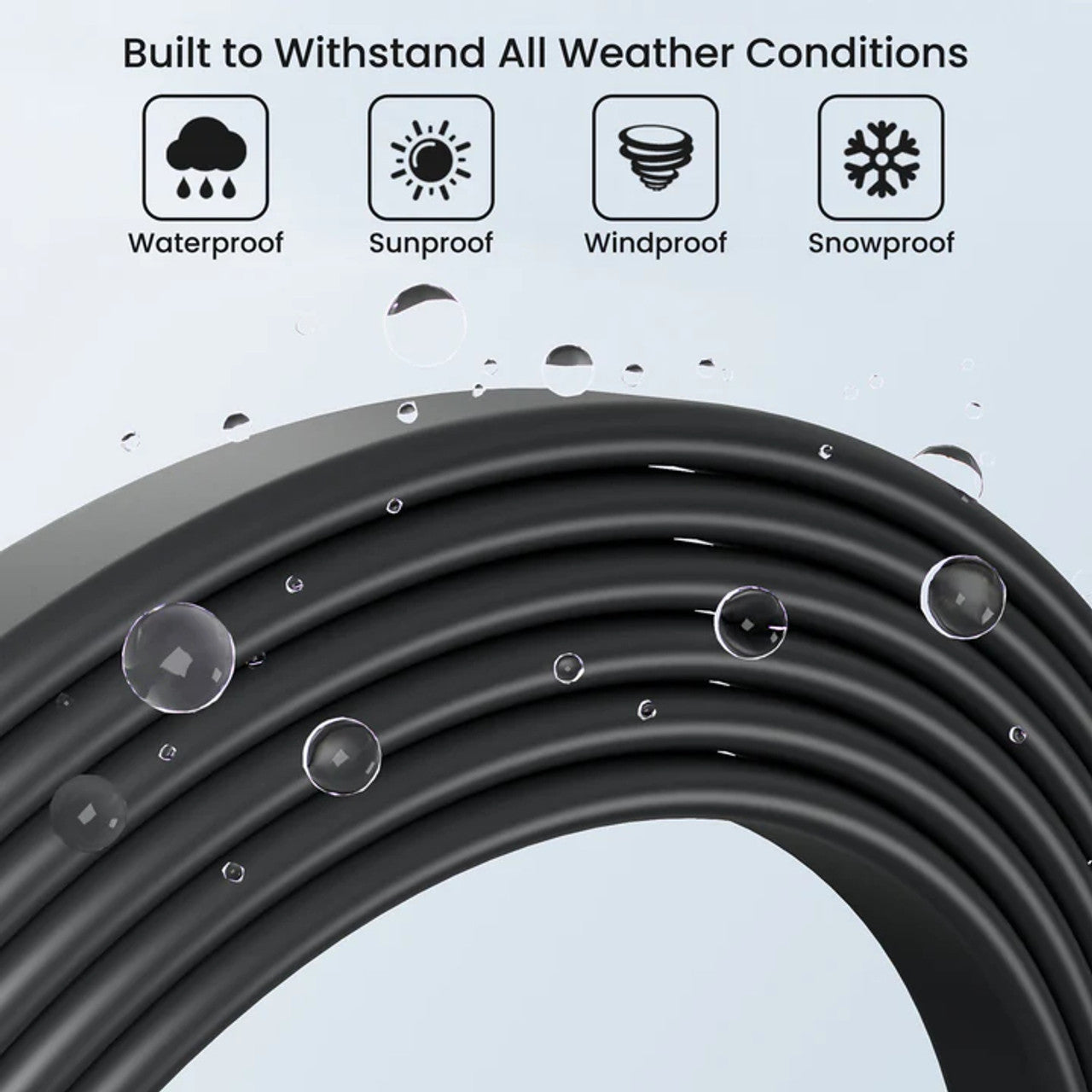 Collection of STARBEAM Starlink Gen3 Ethernet Cable Flat 10m, coiled cable in a gallery layout