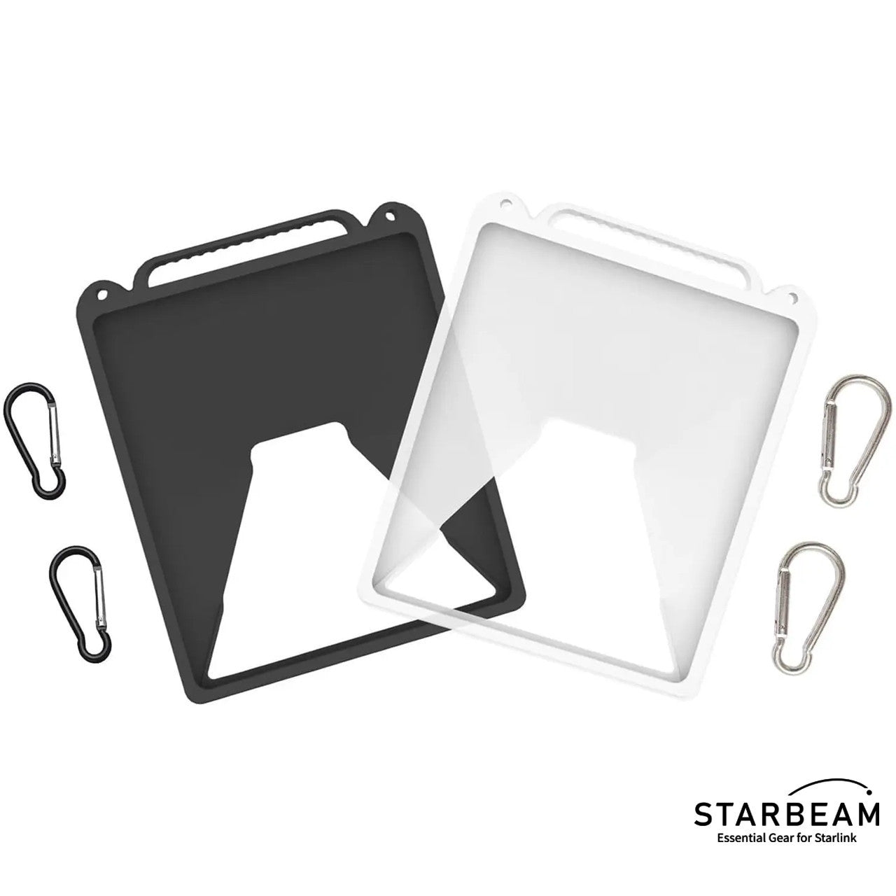 Collection of STARBEAM Starlink Mini Silicone Protective Cover with Hang Hooks, white, fitted in a gallery layout