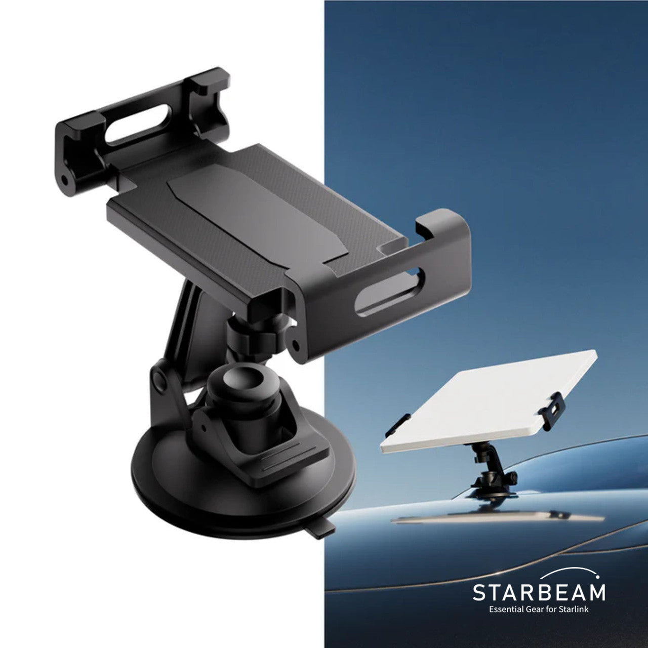 Collection of STARBEAM Starlink Mini Suction Cup Holder Mount, dashboard phone and tablet holder in a gallery layout