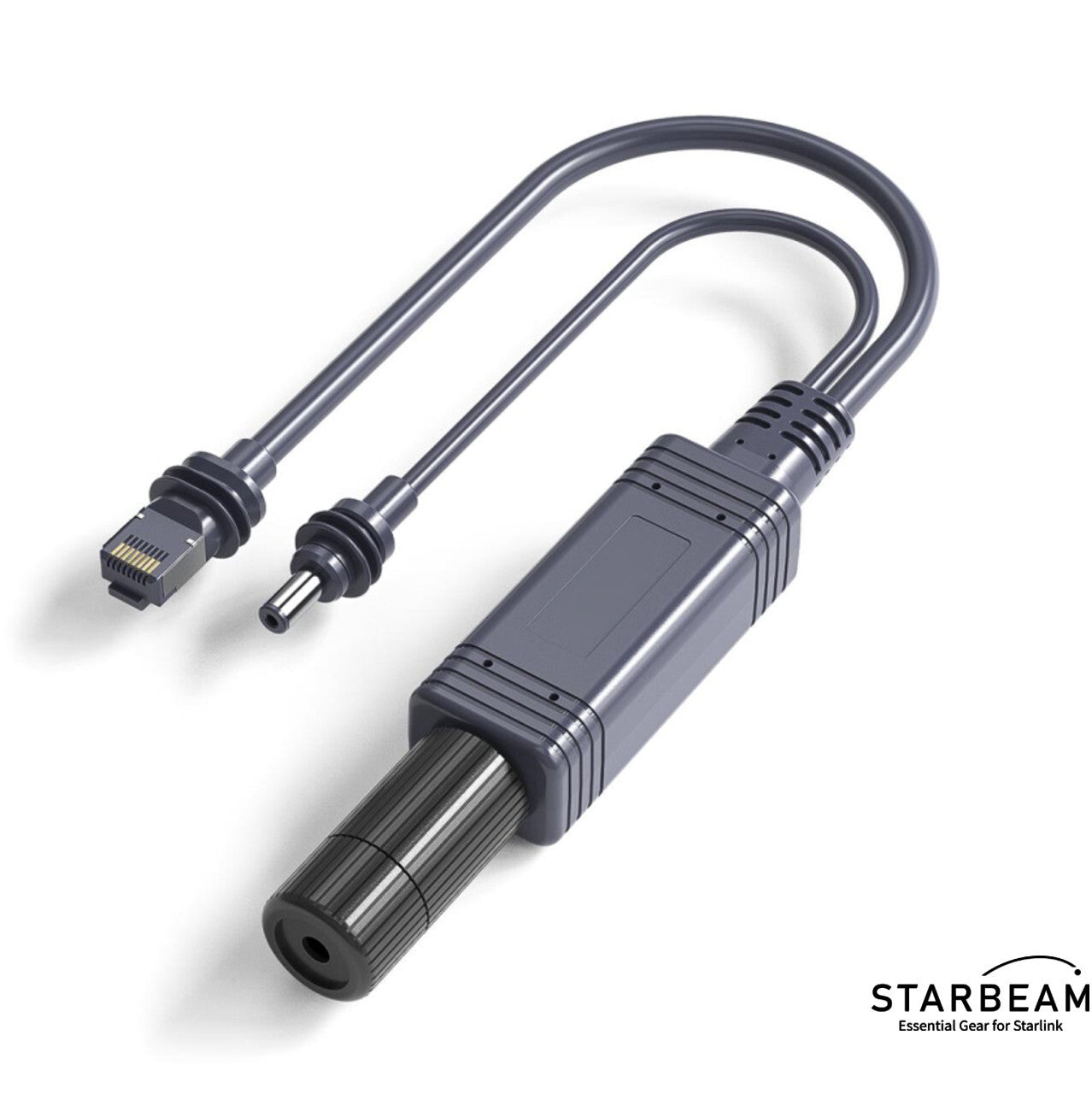 Collection of STARBEAM Starlink Mini PoE Splitter Cable, RJ45 and DC barrel outputs in a gallery layout