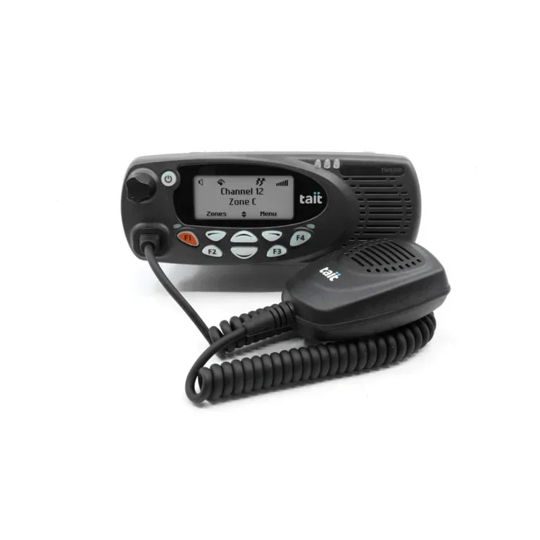 Collection of Tait TM9355 Radio black front no keys in a gallery layout