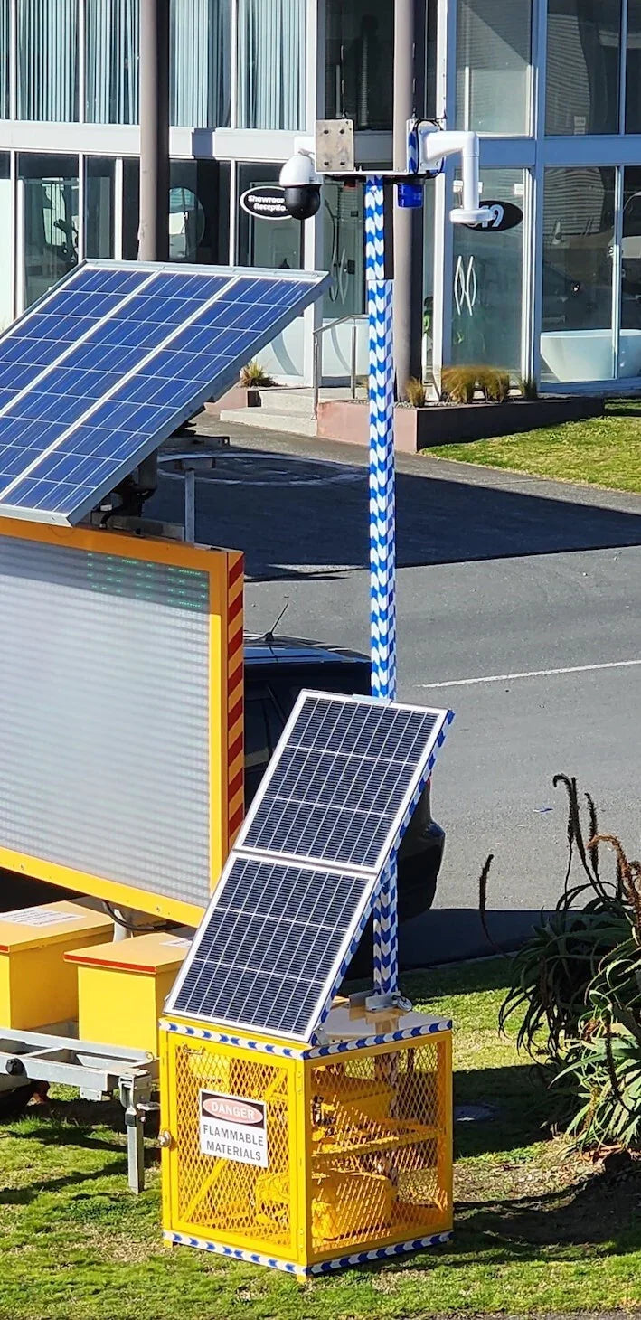 Collection of Portable CCTV unit on street in a gallery layout