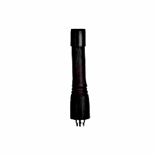 Collection of A black cylindrical antenna or adapter with a threaded top and a threaded connection at the bottom in a gallery layout