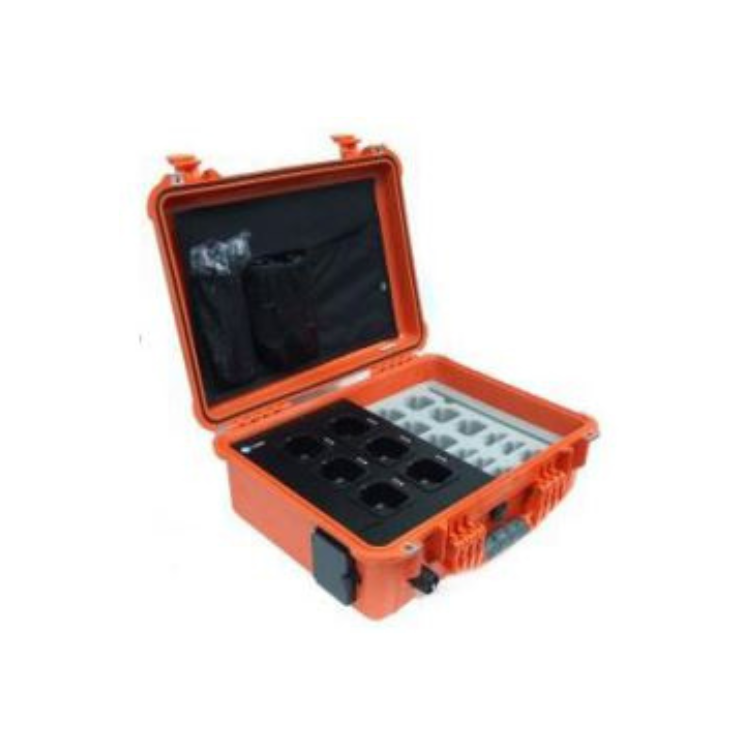 Collection of Tait TP9000 Transportable multi unit charging case in a gallery layout