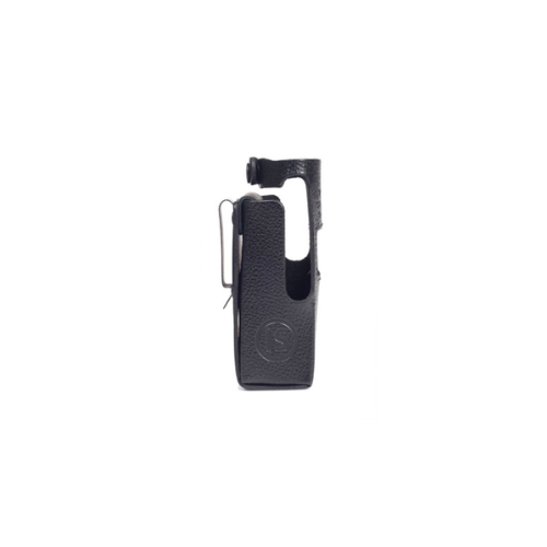 Collection of Tait TP9300TP9400 IS Carry Case Heavy Duty Leather Spring Clip T03-22007-0002 side view in a gallery layout