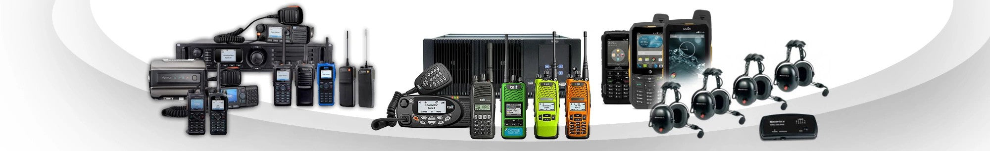 two-way radios walkie talkie banner