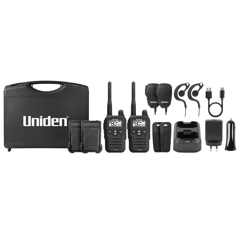 Collection of Uniden UH825-2TP UHF CB twin pack in a gallery layout