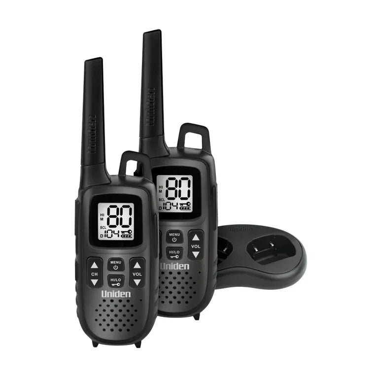 Collection of Uniden UH615 twin pack front image in a gallery layout