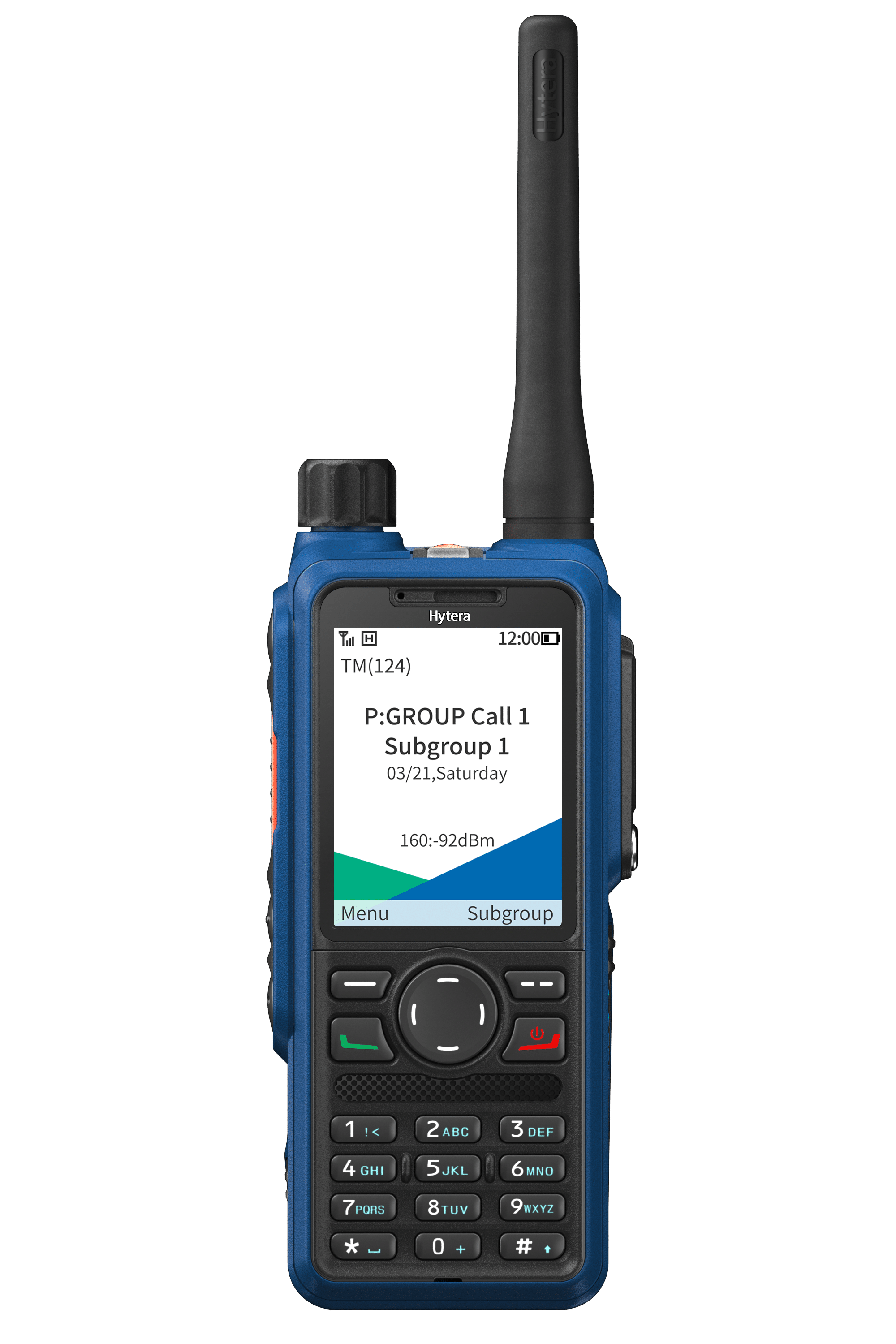 Collection of Hytera HP792 EX intrinsically safe radio, front view in a gallery layout