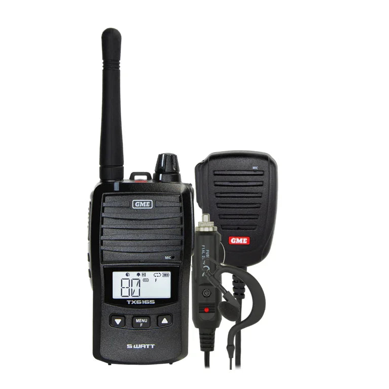 Collection of GME TX6165 Black with accesories Radio NZ in a gallery layout