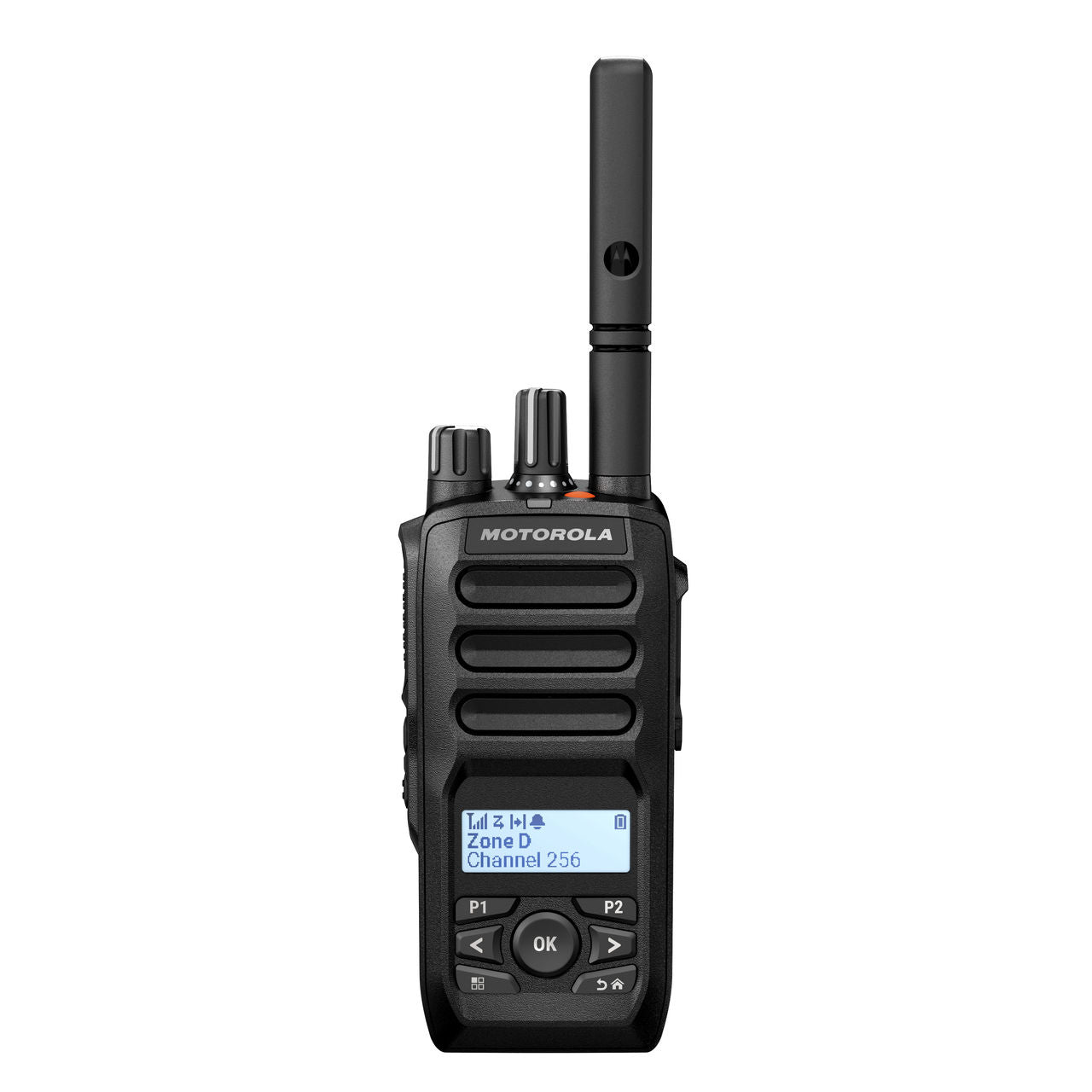 Collection of Motorola MOTOTRBO R5 limited keypad radio in black, front view showing display and keypad in a gallery layout