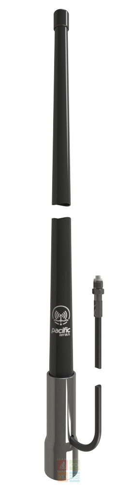 Collection of Pacific Aerials P6653 VHF 1.8m Longreach antenna in black in a gallery layout