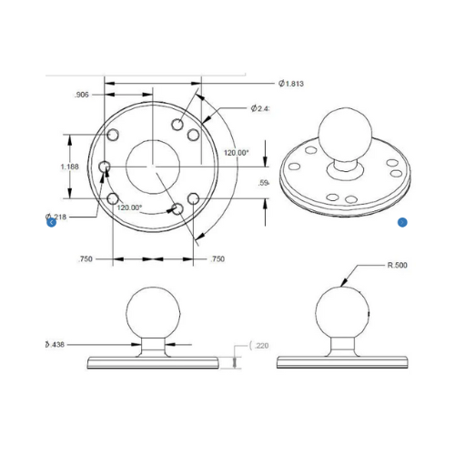 Collection of ram surface mount dimensions in a gallery layout