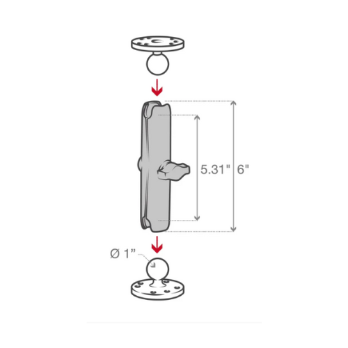 Collection of ram long arm b size dimensions in a gallery layout