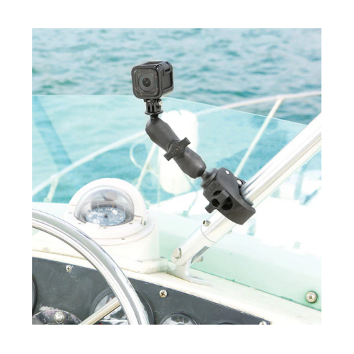 Collection of ram tough claw mount on a boat stainless pipe marine use in a gallery layout