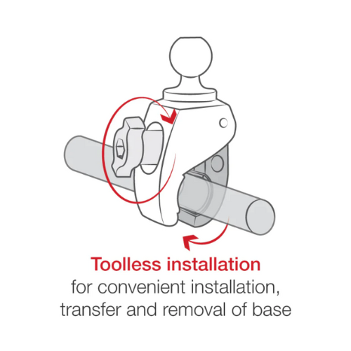 Collection of ram tough claw mount transfer and removal of base diagram in a gallery layout
