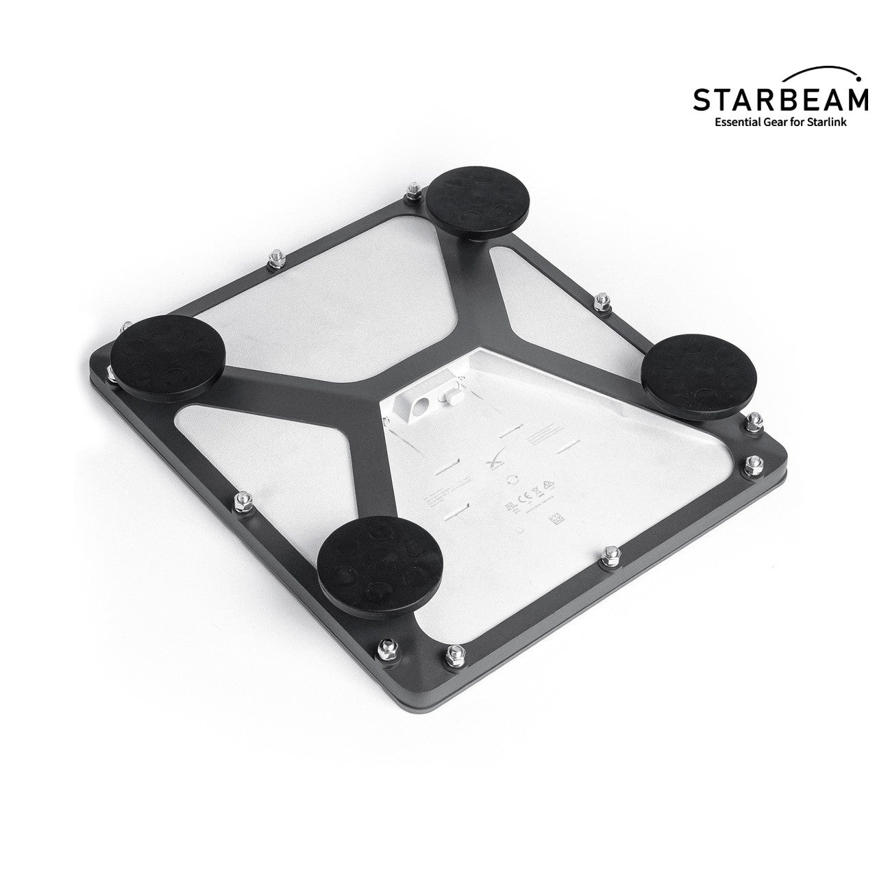 Collection of STARBEAM Starlink Mini Vehicle Mount with Magnetic Feet and Cover, front view in a gallery layout