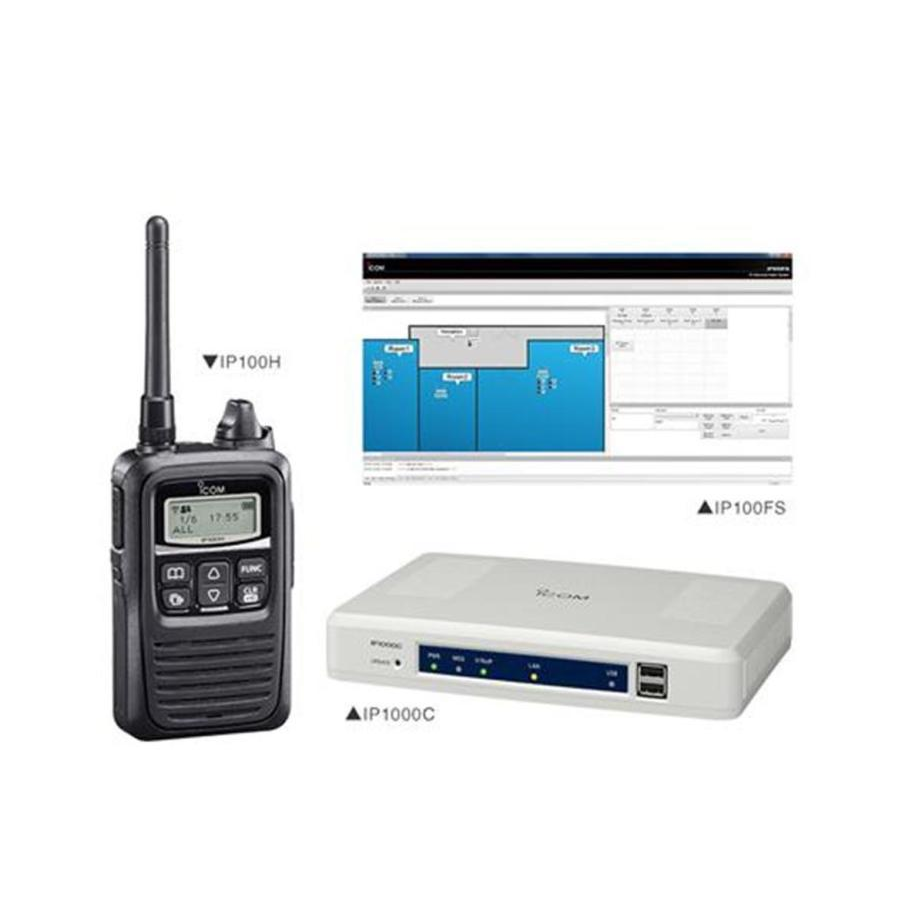 Collection of Icom IP advanced radio system in a gallery layout