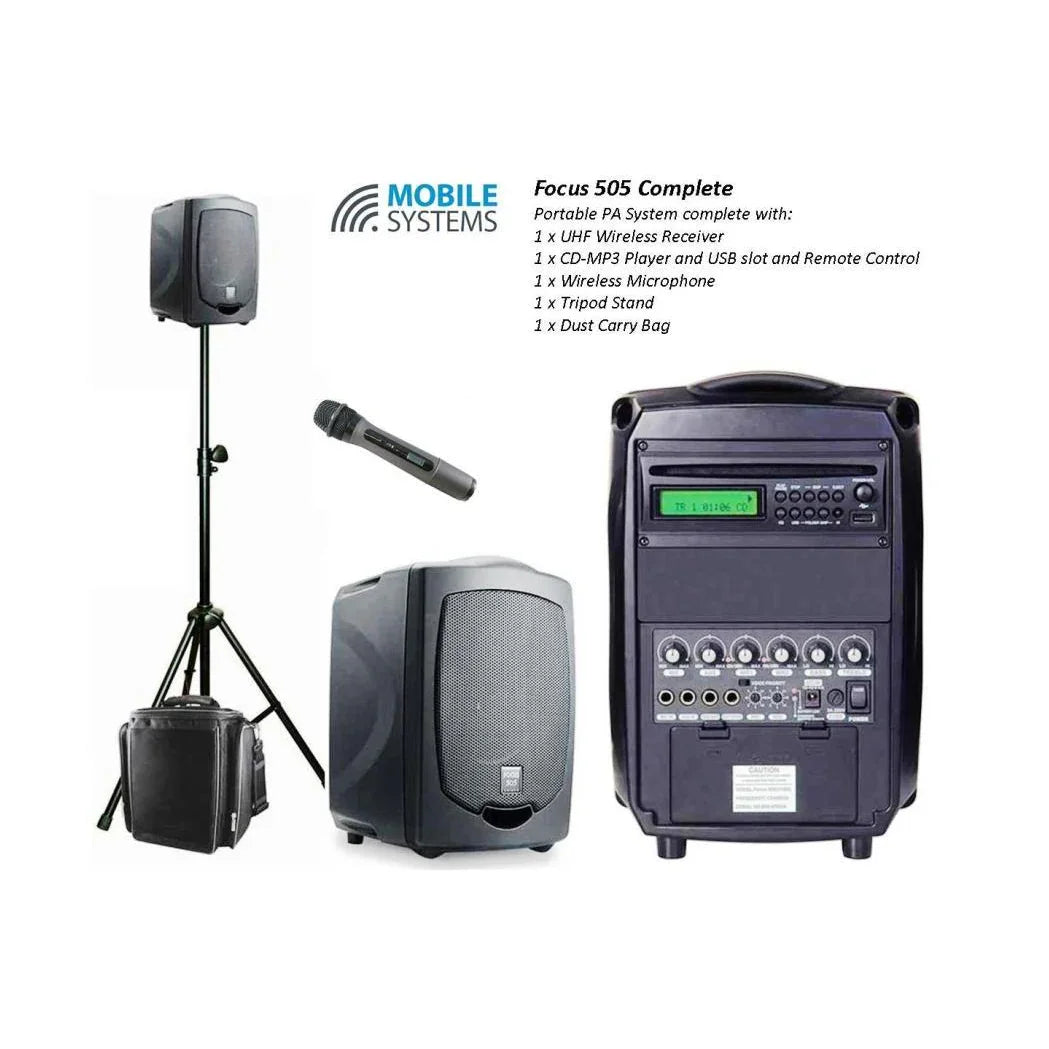 Collection of Chiayo Focus 505 Portable PA System COMPLETE in a gallery layout