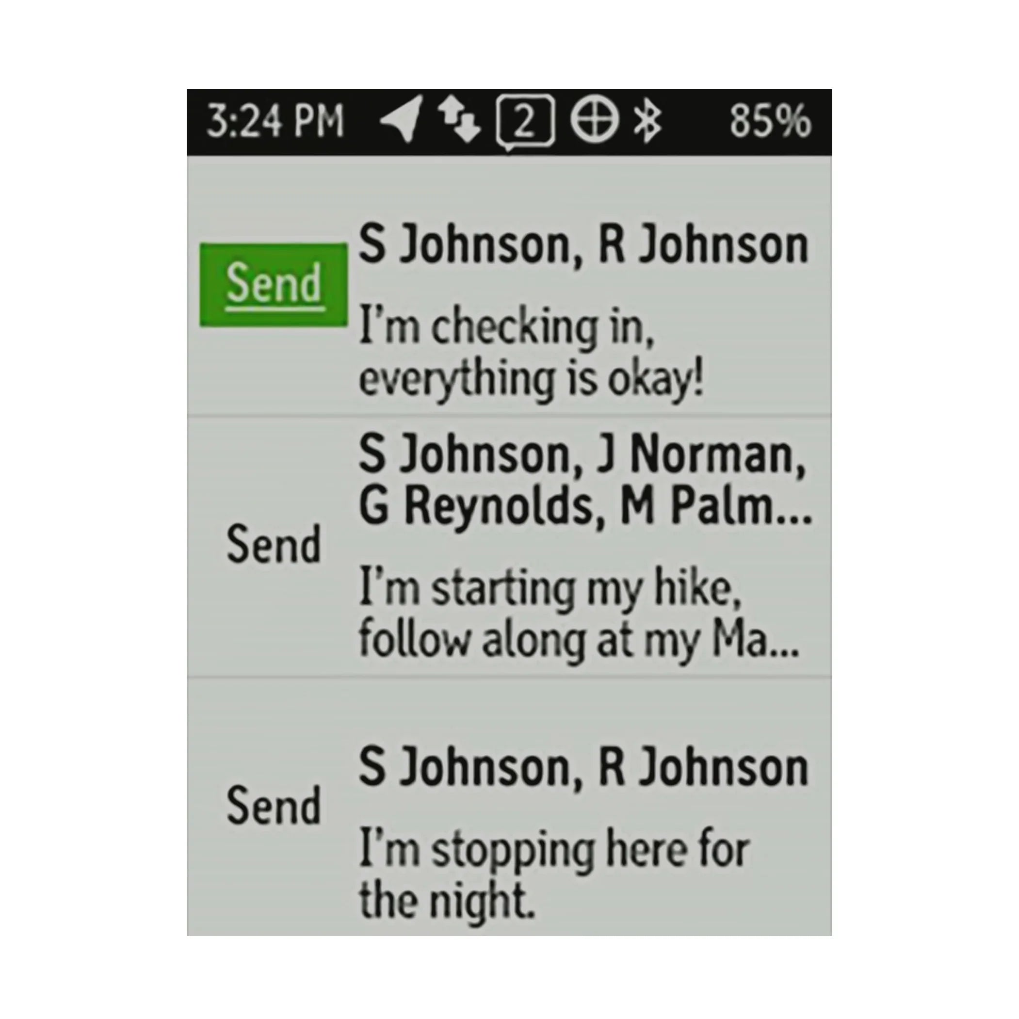 Collection of No cell tower screen in a gallery layout