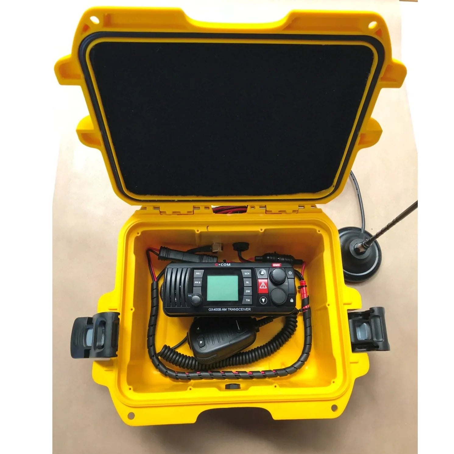 Collection of mobile systems portable cb radio kit with mag antenna in a gallery layout