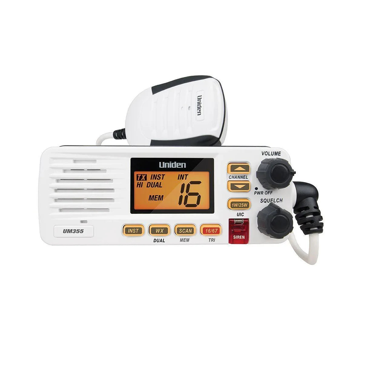 Collection of Uniden UM355 VHF Marine Radio in a gallery layout