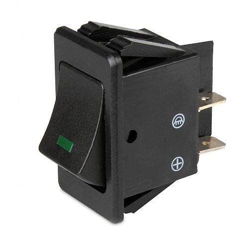 Hella 12V DC Rocker Switch - Green – Mobile Systems