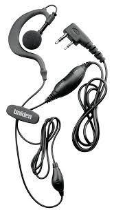 Collection of Uniden EM800 Ear Hook Earpiece with VOX Microphone in a gallery layout