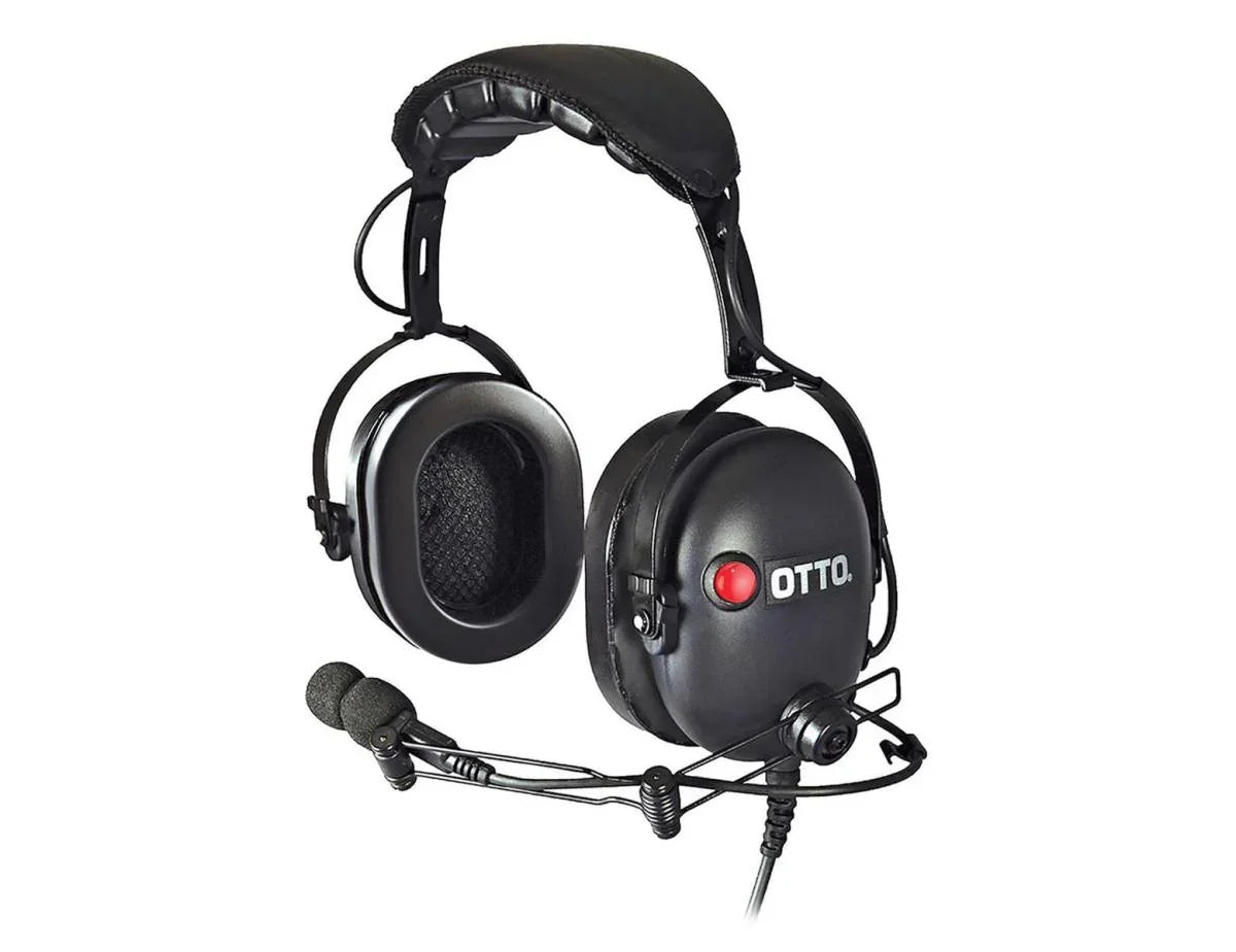 Collection of Otto ClearTrak - Motorola GP300 Over-the-Head Headset - 2 Pin in a gallery layout