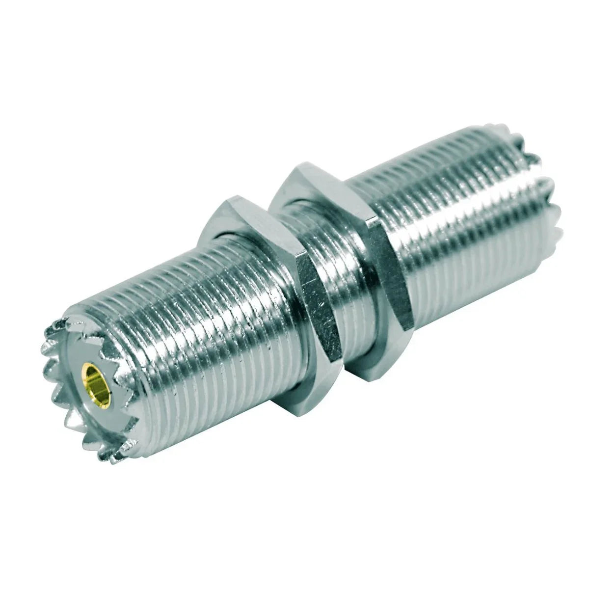 Collection of Connector UHF-15 Adaptor - Bulkhead Mount UHF Jack to UHF Jack Barrel in a gallery layout