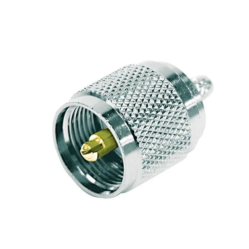 Collection of Connector UHF-44 Plug - RG58, 9001, 9006 Type Cable - Crimp - Nickel in a gallery layout